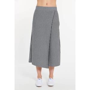 NEW LEIMERE sonoma culotte in navy marshmallow stripe